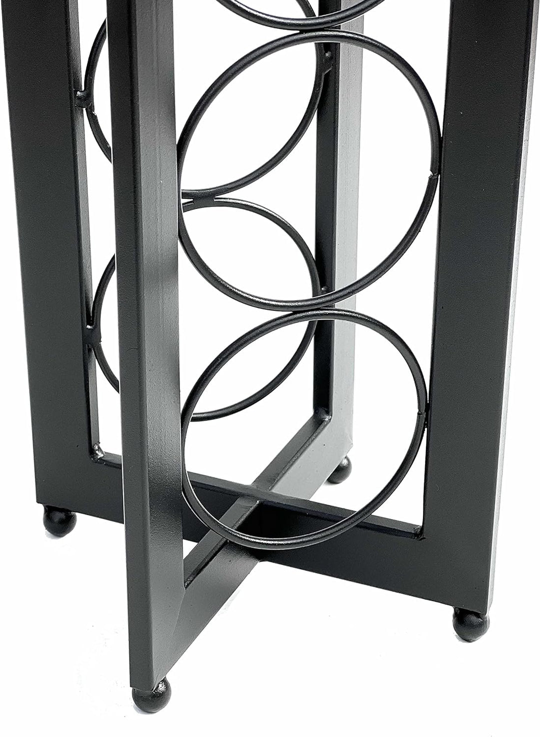 DanDiBo Design Weinregal Metall Schwarz Stehend 96323 X 80 cm Flaschenregal Flaschenständer Flaschen