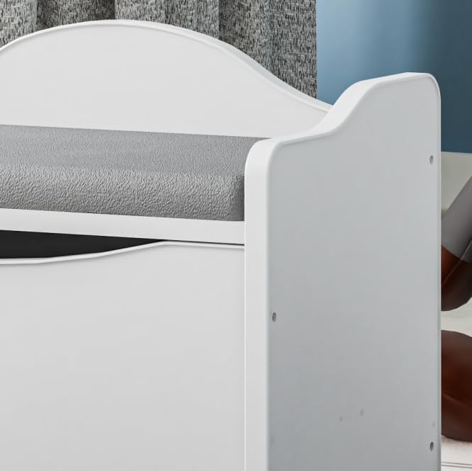 BDW Sitzbank mit Stauraum - Aufbewahrungsbox mit Deckel - für Kinderzimmer, Kindergarderobe - Schuhb