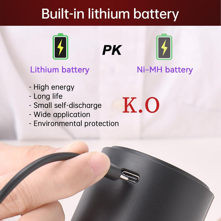 AIKARO - Elektrischer Weinbelüfter Ausgiesser, wiederaufladbar, automatisch, elektronisch, mit Socke
