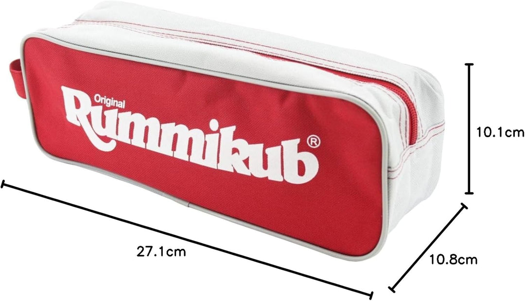 Jumbo Spiele Original Rummikub Pouch - der Spieleklassiker mit praktischer Tasche für Reisen und zum