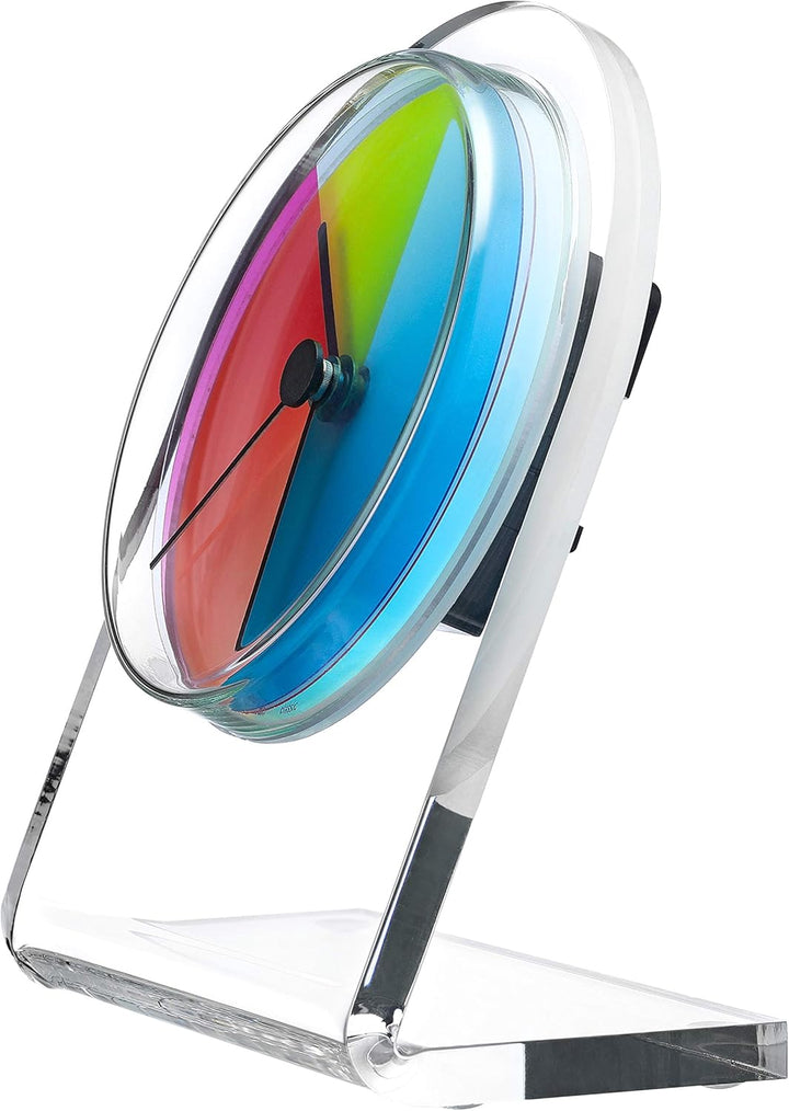 Rainbow emotion of colours Petriplex Classic, Acryl Tisch- und Regal Uhr (Buffetuhr)