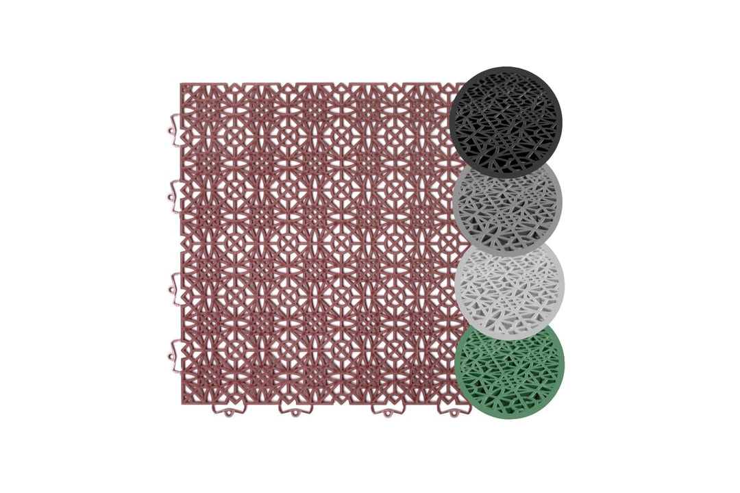 andiamo Terra Sol Terassenfliesen Klicksystem - Kunststoffplatten Aussenbereich für Balkon - Terasse