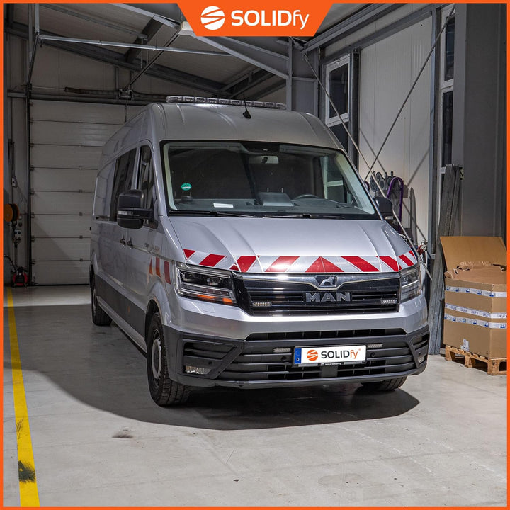 SOLIDfy® - Hecktürverriegelung für VW Crafter II 2 und MAN TGE ab 2017 | Hecktür Einbruchschutz Wohn