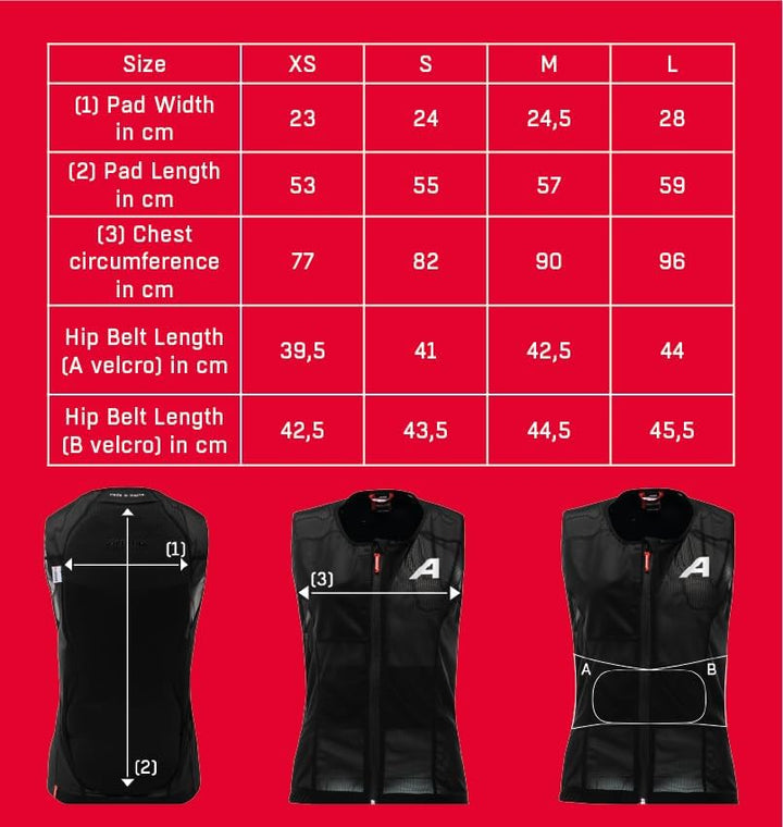 ALPINA PROSHIELD WOMEN VEST - Flexibler, Atmungsaktiver & Individuell Einstellbarer Rückenprotektor