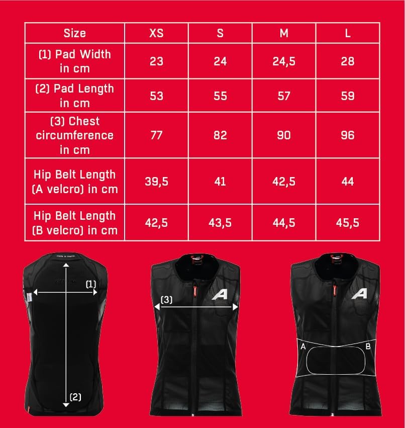 ALPINA PROSHIELD WOMEN VEST - Flexibler, Atmungsaktiver & Individuell Einstellbarer Rückenprotektor