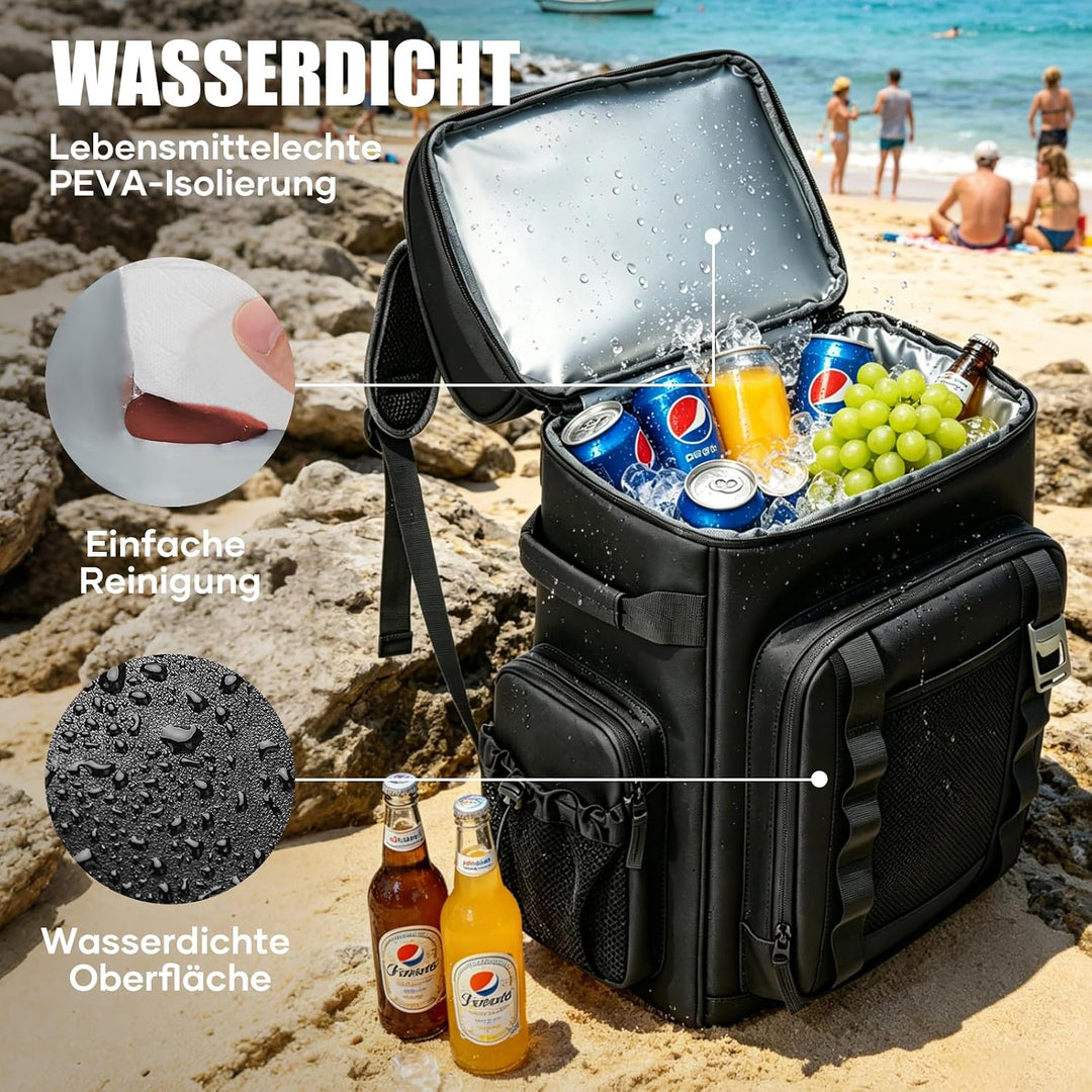 Grosser kühlrucksack/kühltasche/Kühlbox/picknicktasche/Rucksack mit kühlfach, weich, wasserdicht, le