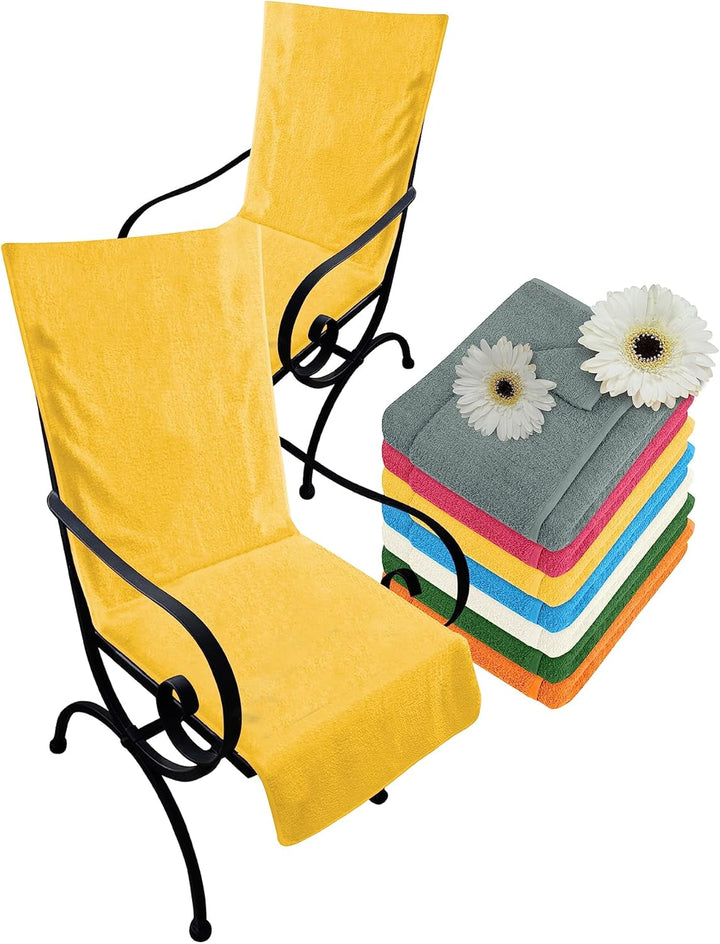 Dyckhoff Doppelpack Schonbezüge für Gartenstuhl & Gartenliege 277.297, Gartenstuhl (60 x 130 cm), ge