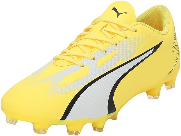 PUMA Herren Ultra Play Fg/Ag Fussballschuh 44.5 EU Gelb Schwarz Yellow Blaze Puma White Puma Black,