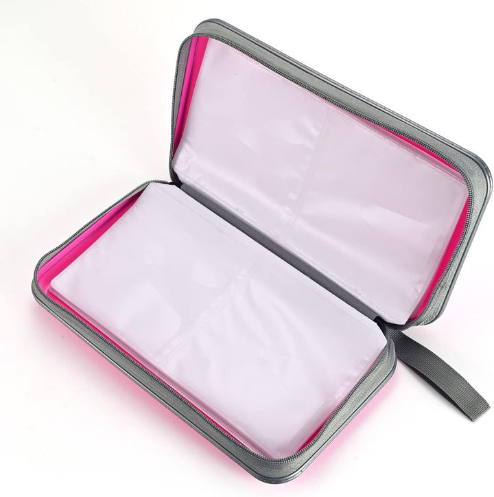 DVD-Tasche,96 Kapazität CD-Hülle Halter Lagerung Veranstalter Hartplastik Schutz Disc-Geldbörse für