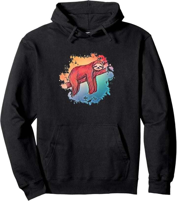 Faultier Motiv Pullover Hoodie