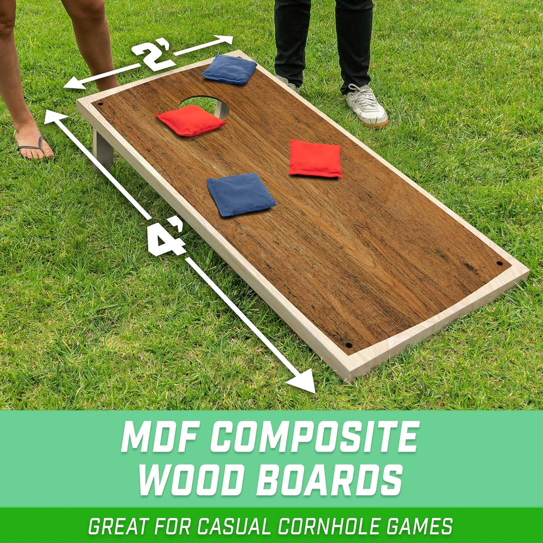 GoSports Classic Cornhole Set - Enthält 8 Sitzsäcke, Reisetasche und Spielregeln (Stilwahl) Handwerk