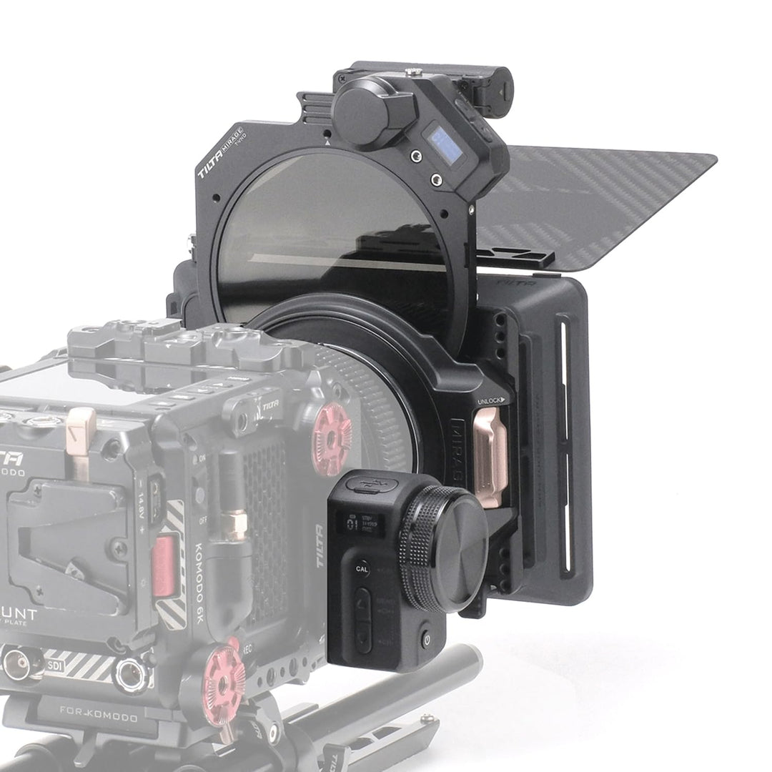 Tilta Mattbox,Mirage Motorisiertes VND Kit Matte Box mit Filterrahmen für DSLR/Spiegellose Kameras,9