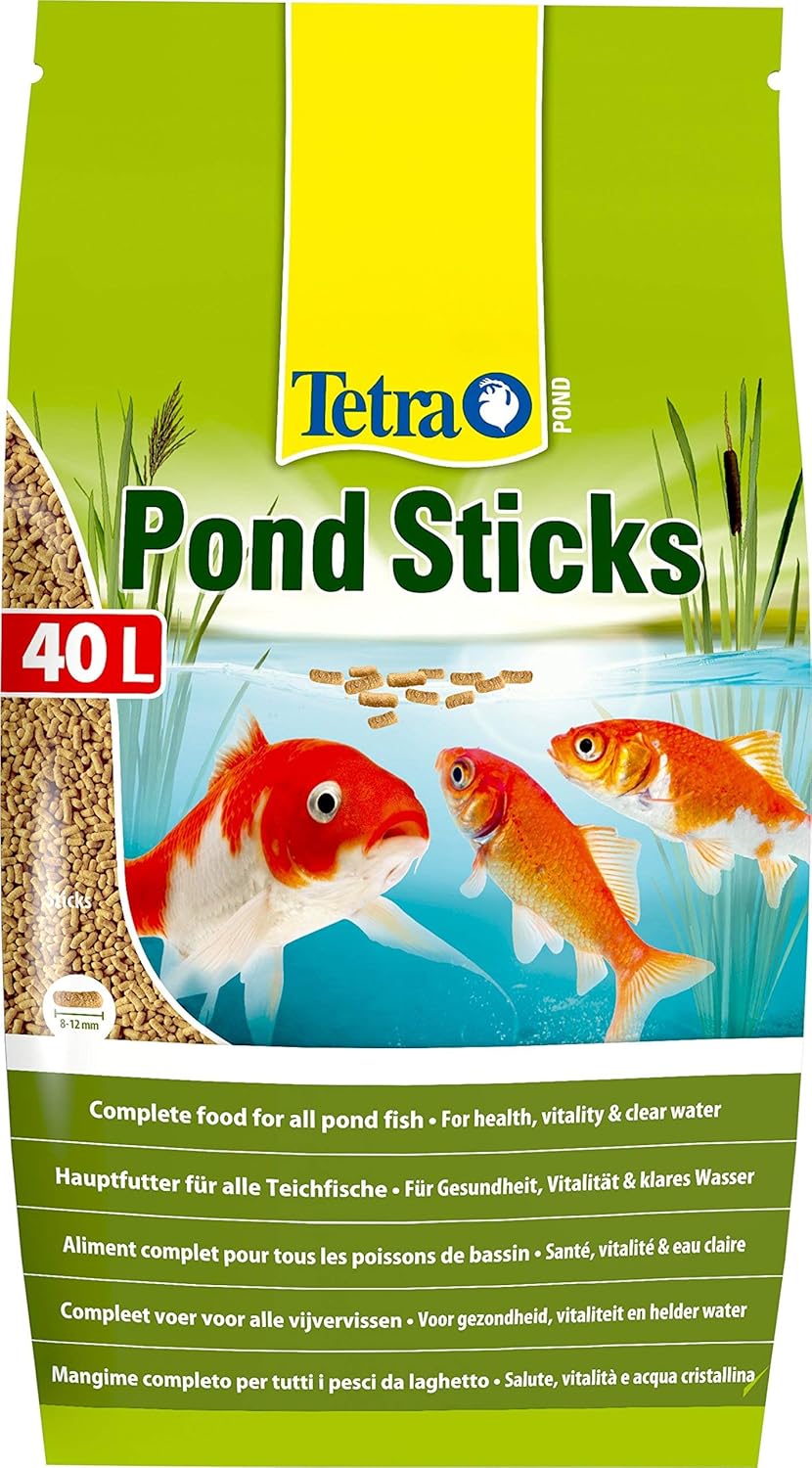 Tetra Pond Sticks - Fischfutter für Teichfische, für gesunde Fische und klares Wasser im Gartenteich