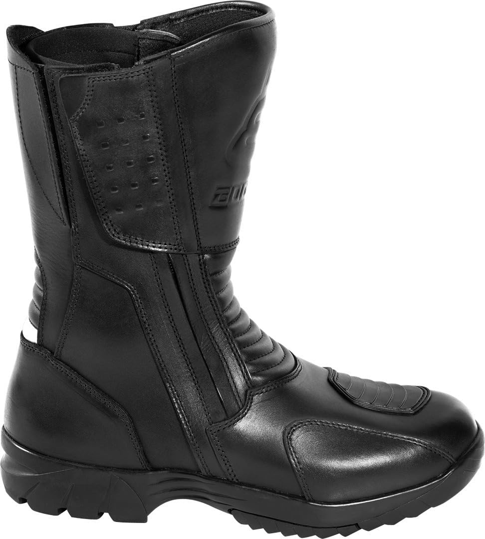 Bogotto Tour wasserdichte Motorradstiefel, schwarz, 46 | Wasserdicht Schwarz 46 EU, Schwarz 46 EU