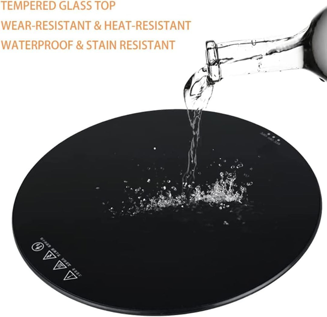 Elektrischer Tellerwärmer, 25 cm, mit 2 Temperaturkontrollen (65 °C/120 °C), rund, für Buffets, Part
