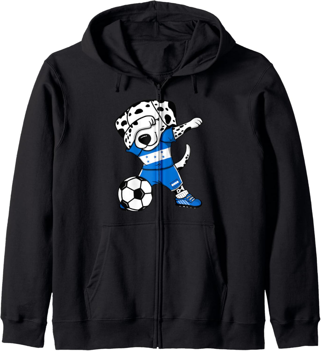 Dabbing Dalmatiner Honduras Fussball Honduranische Flagge Kapuzenjacke