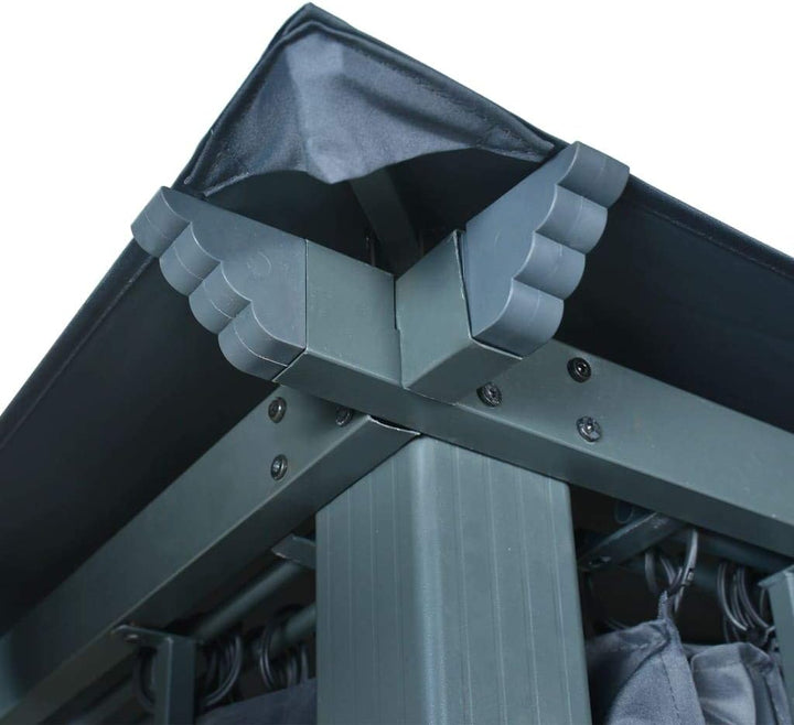 Tidyard Tidyard Gartenpavillion Pavillon Sonnenschutz Festzelt Mit Dach (Anti-UV-PA-Beschichtung),Vo