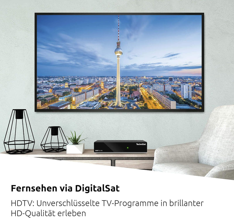 TechniSat Digit S3 HD - hochwertiger digital HD Sat Receiver (HDTV, DVB-S, DVB-S2, HDMI, USB, vorins