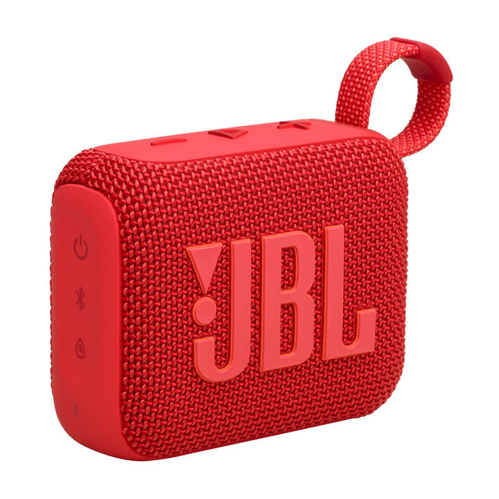 JBL Go 4 in Rot – Tragbare Bluetooth-Lautsprecher-Box mit JBL Pro Sound, tiefem Bass und Playtime-Bo
