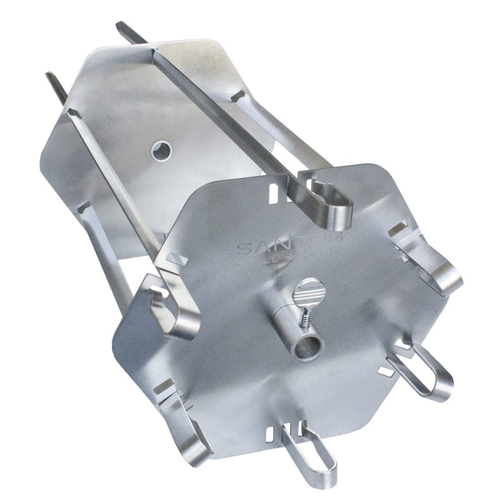 SANTOS XXL Spiess-Rondell - Drehspiesse bis Ø12mm - Universal Spiess-Gestell - 6 breite XXL Spiesse