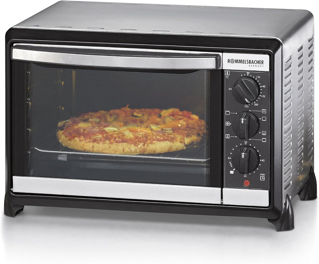 ROMMELSBACHER Kleinbackofen BG 1055/E - 18 Liter Backraum, 7 Heizarten inkl. Umluft, Temperaturen vo