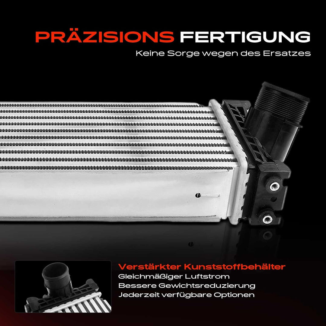 Frankberg Ladeluftkühler Turbokühler Kompatibel mit Tourneo Custom V362 F3 2015-Heute Transit V363 F