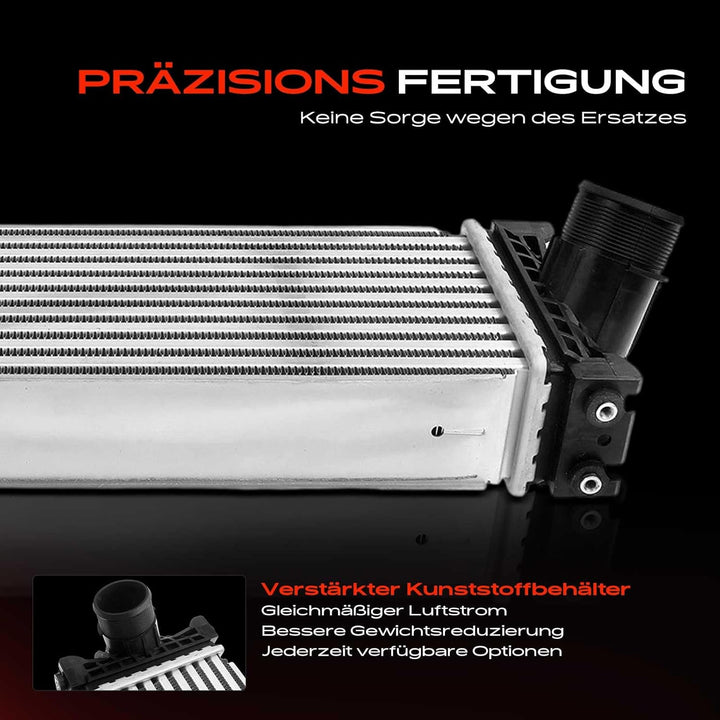 Frankberg Ladeluftkühler Turbokühler Kompatibel mit Tourneo Custom V362 F3 2015-Heute Transit V363 F