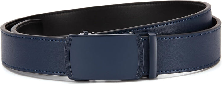 CHAOREN Gürtel Herren, Automatik Ledergürtel Herren 35mm ohne Löcher Taille 90-100cm (Gesamtlänge 11