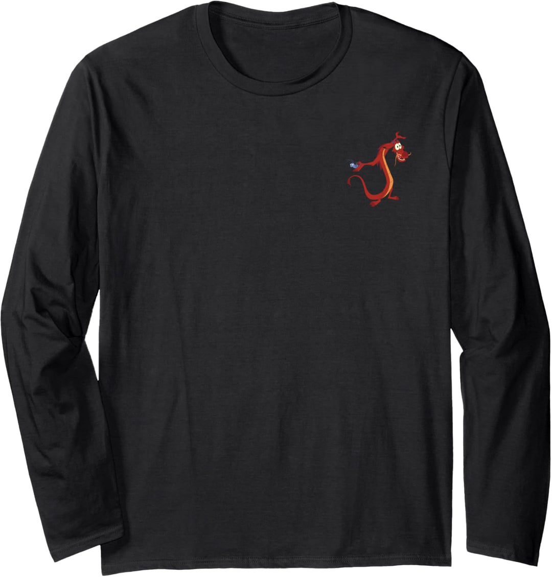 Disney Mulan Mushu Dragon And Cri-Kee Cricket Langarmshirt