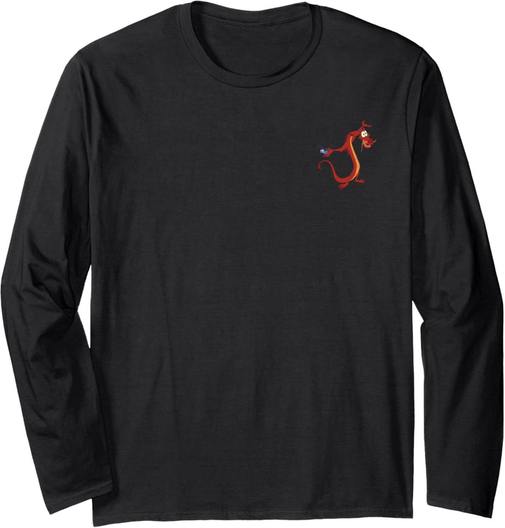 Disney Mulan Mushu Dragon And Cri-Kee Cricket Langarmshirt