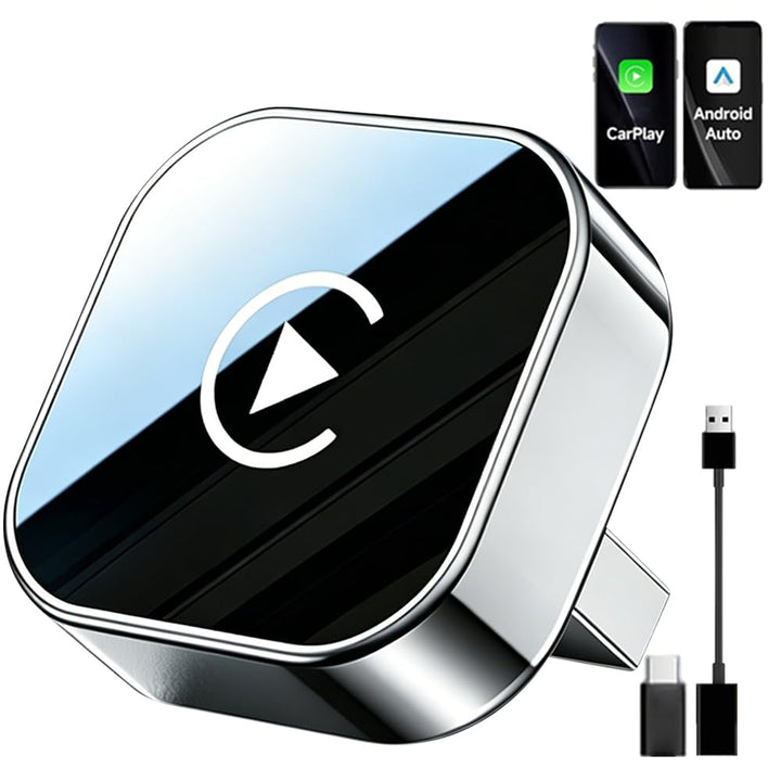 Versteckt Car Play Wireless Adapter für Apple CarPlay &amp; Android Auto, Plug &amp; Play, Bluetooth 5.3, St