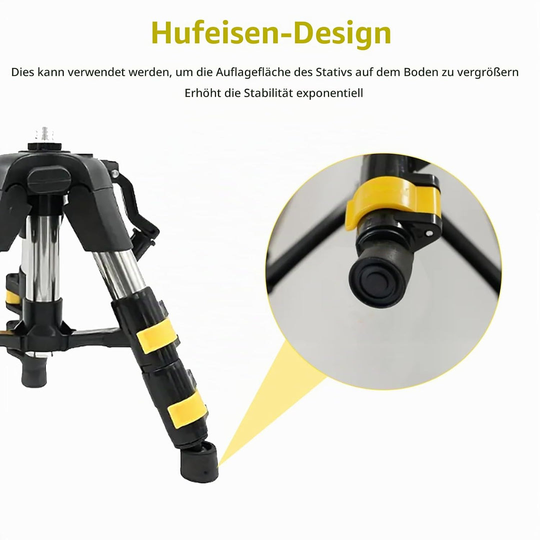 Stativ Laser Professional, 50-120 cm Baustativ Stützen Höhenverstellbar Laser Sativ mit 5/8"-11 Auss