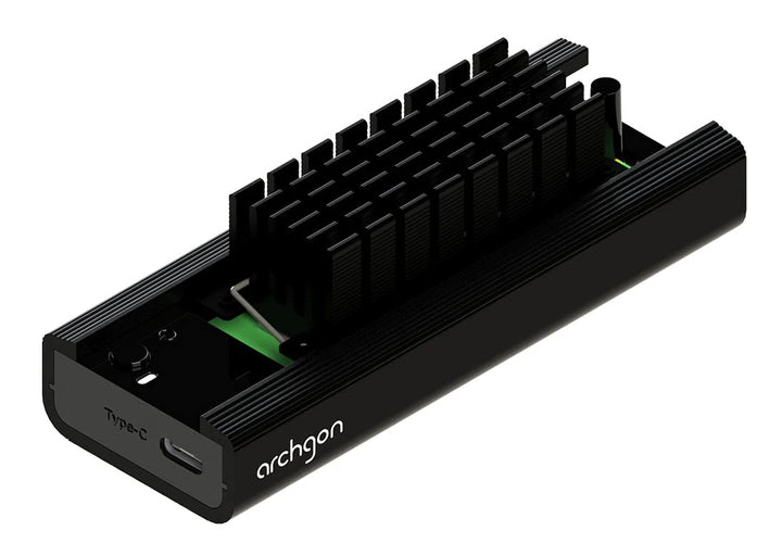 Archgon MSD-3100-2 Externes SSD Dock NVMe(PCIe)/SATA, Kompatibel mit M.2 2242/2260/2280 SSD, USB 3.2