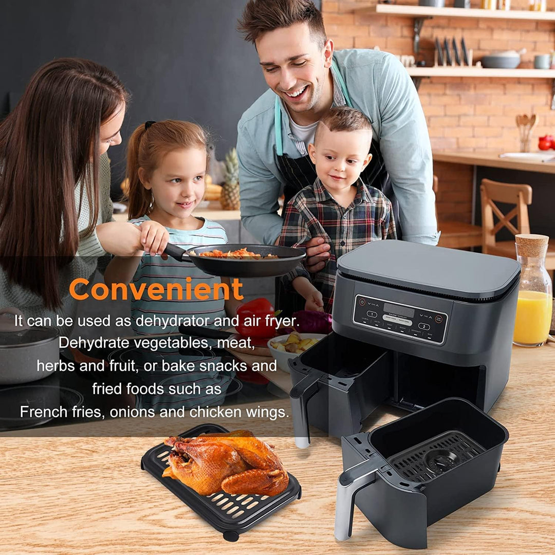 Air Fryer Grillpfanne für Ninja Air Fryers, 2 Packungen Ersatz Air Fryer Crisper Plate Grill Plate T