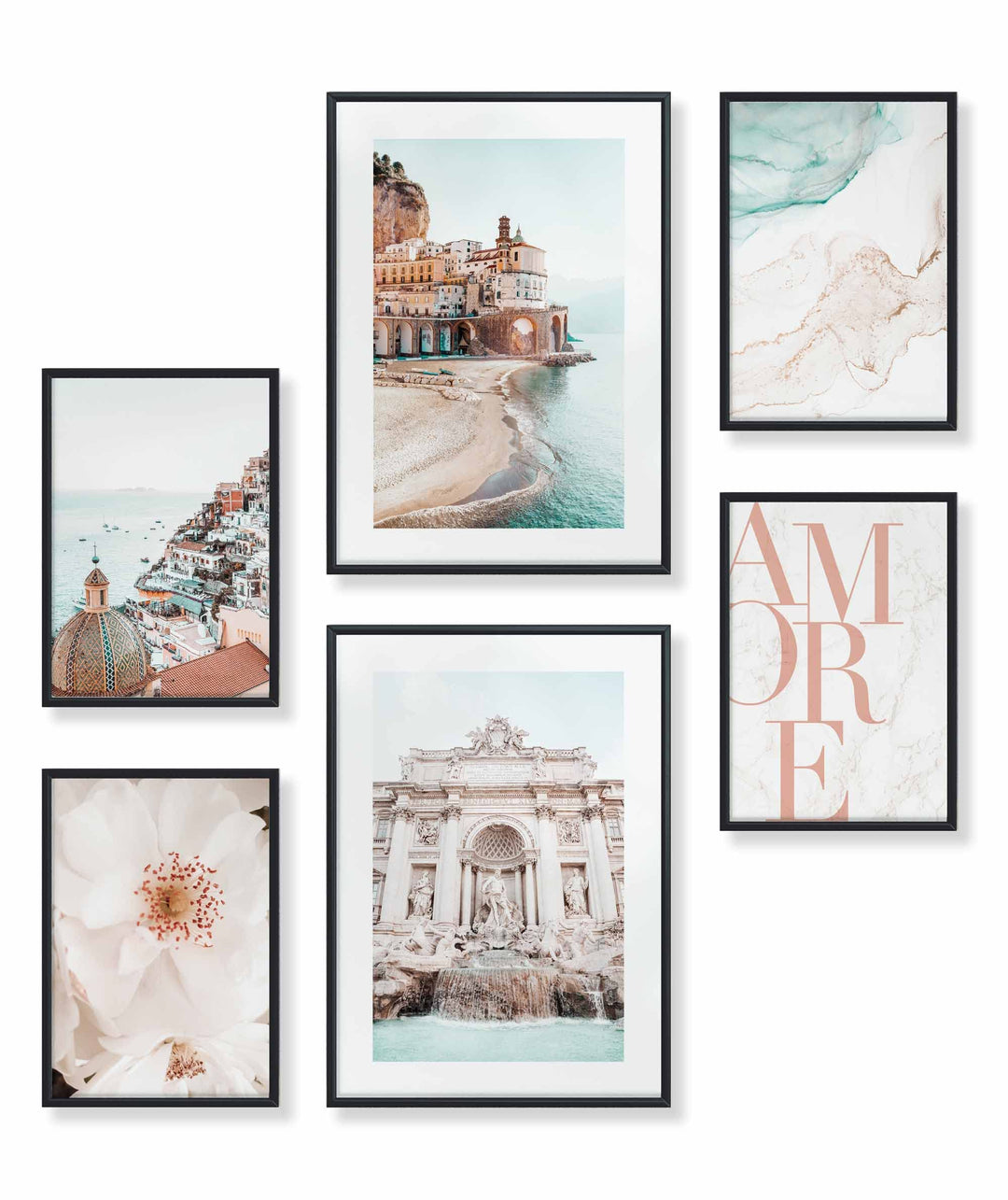 Heimlich® Premium Poster Set OHNE Bilderrahmen | 2 x DIN A3 &amp; 4 x DIN A4 - ca. 30x42 &amp; 21x30 | Stilv