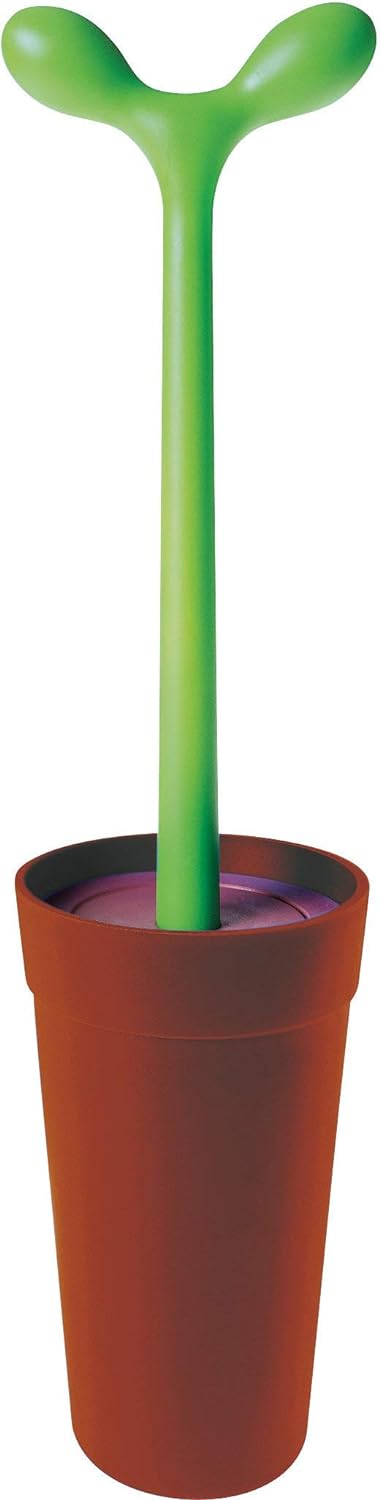 Alessi "MERDOLINO" Klosettbürste aus thermoplastischem Harz, braun, Braun