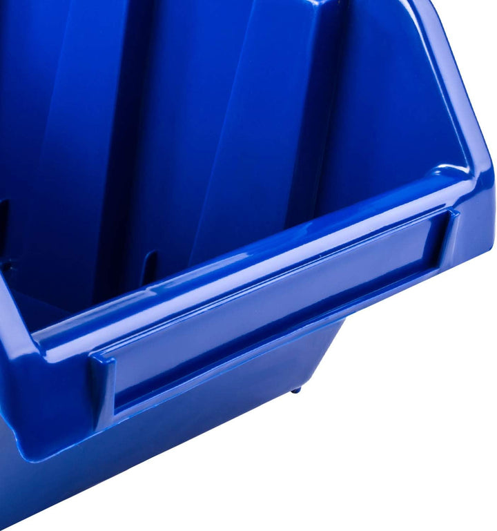 PAFEN 10x Stapelboxen – 70x100x155 mm - NP6 Blau Farbe – Lagerboxen Sichtlagerkästen Stapelbehälter
