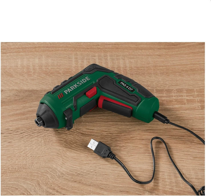 PARKSIDE Akku-Schrauber 4 V PAS 4 D7, mit USB-Ladekabel, Schrauber Bohrer Akku Schrauber