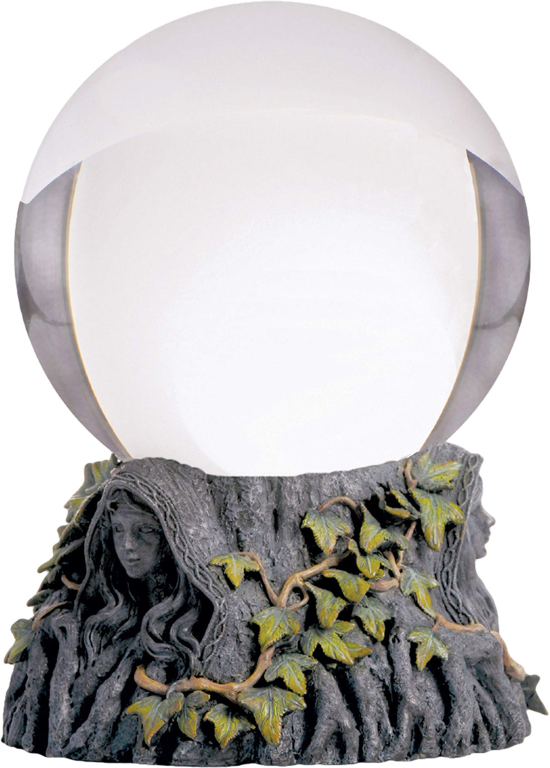 Nemesis Now Maiden Mother Crone Kristallkugelhalter und Kristallkugel 24 cm grau