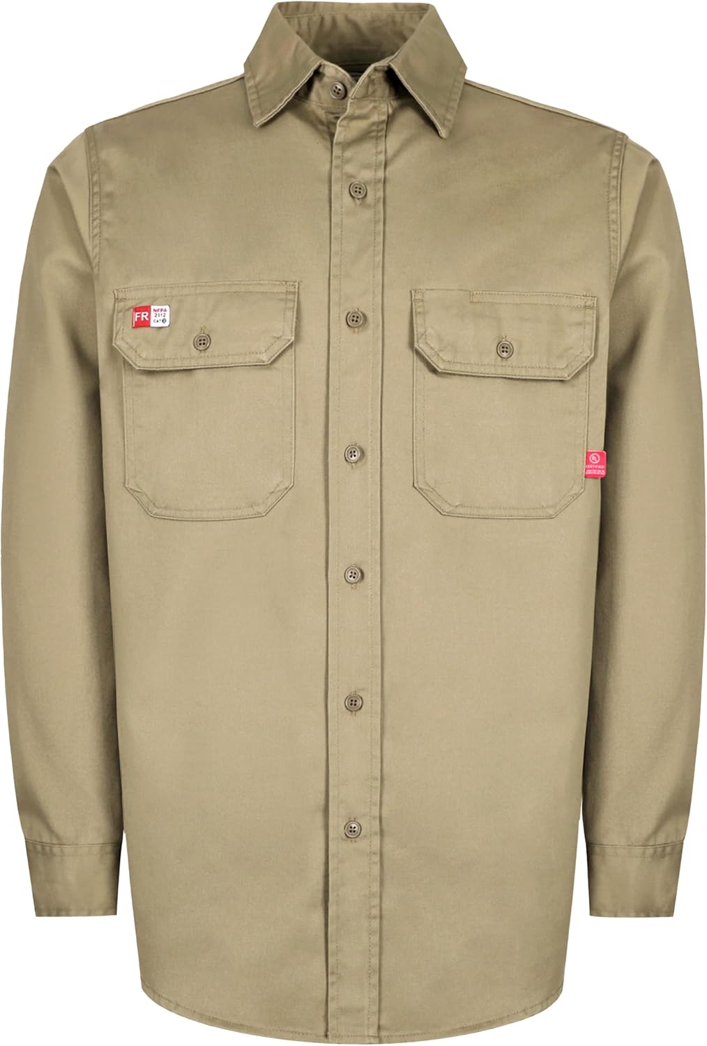 TICOMELA FR Hemden für Herren, flammhemmendes Shirt CAT2, leichtes 184 g. feuerhemmendes Schweisshem