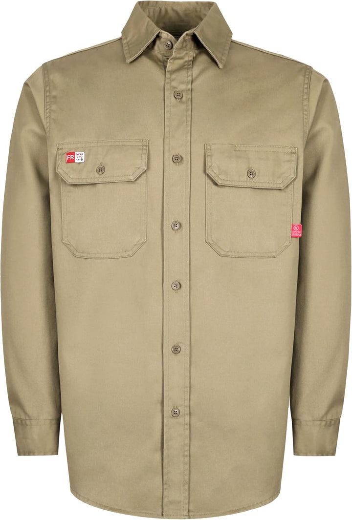 TICOMELA FR Hemden für Herren, flammhemmendes Shirt CAT2, leichtes 184 g. feuerhemmendes Schweisshem