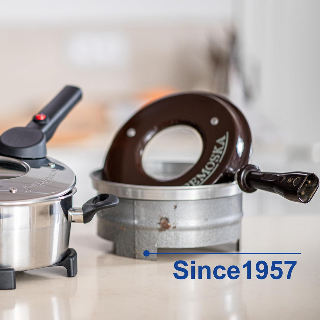 REMOSKA Prima Glass MARIA Elektrische Bratpfanne Backform Backtopf Minibackofen Antihaftbeschichtung