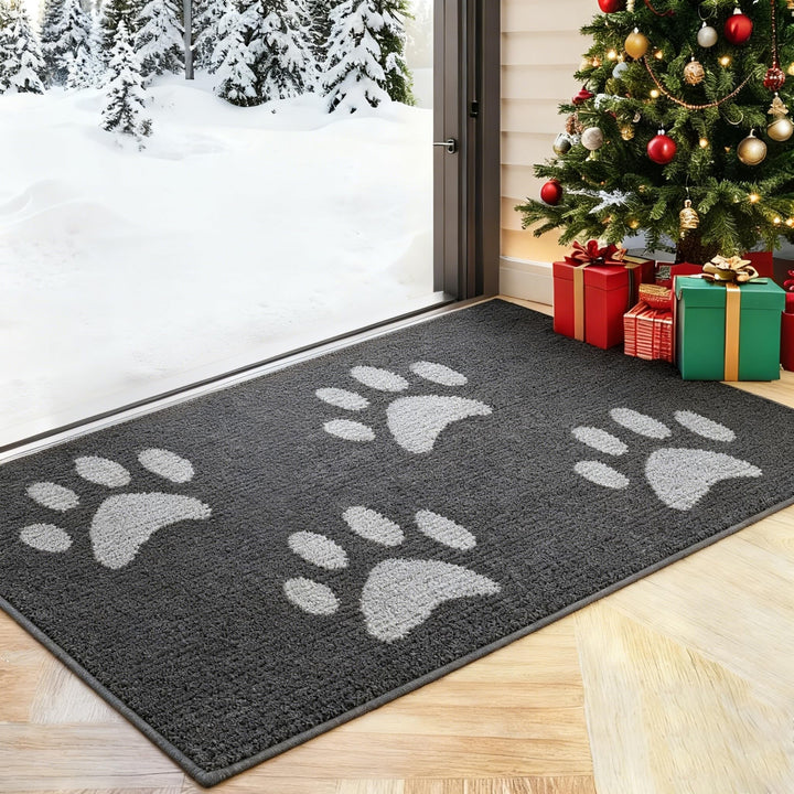 Schmutzfangmatte Innen & Aussen [80×120cm] – Fussmatte mit Rutschfester Unterseite | Saugstarke Fuss