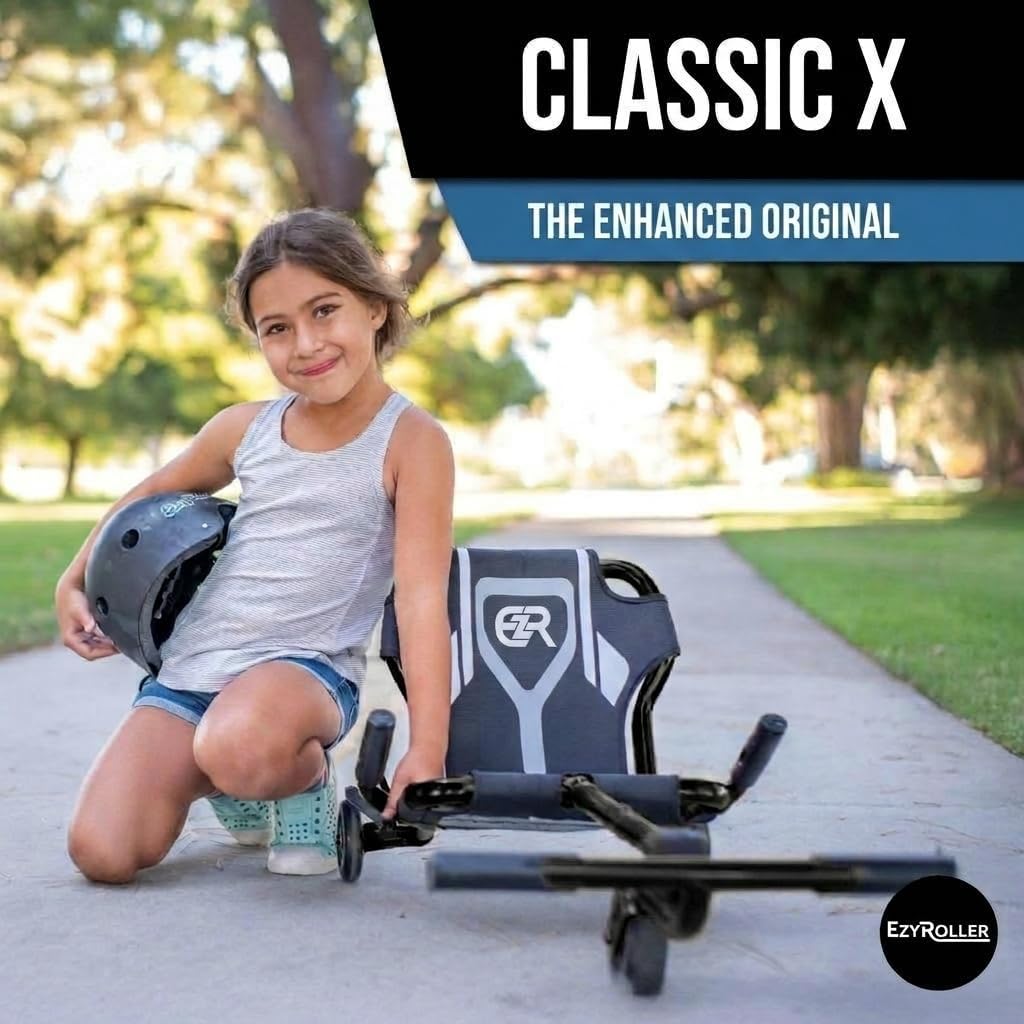 Ezyroller Kinderfahrzeug Dreirad Classic X Trike Kinder Sitz Scooter Ezy Roller (schwarz), Schwarz