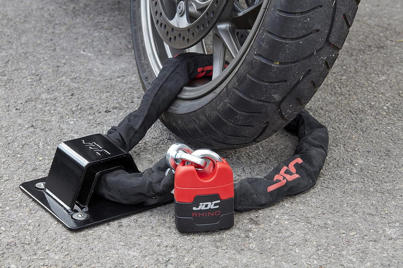 JDC Motorrad Bodenanker stark belastbarer gehärteter Stahl - SPHERE PRO - Schwarz Schwarz Sphere Pro