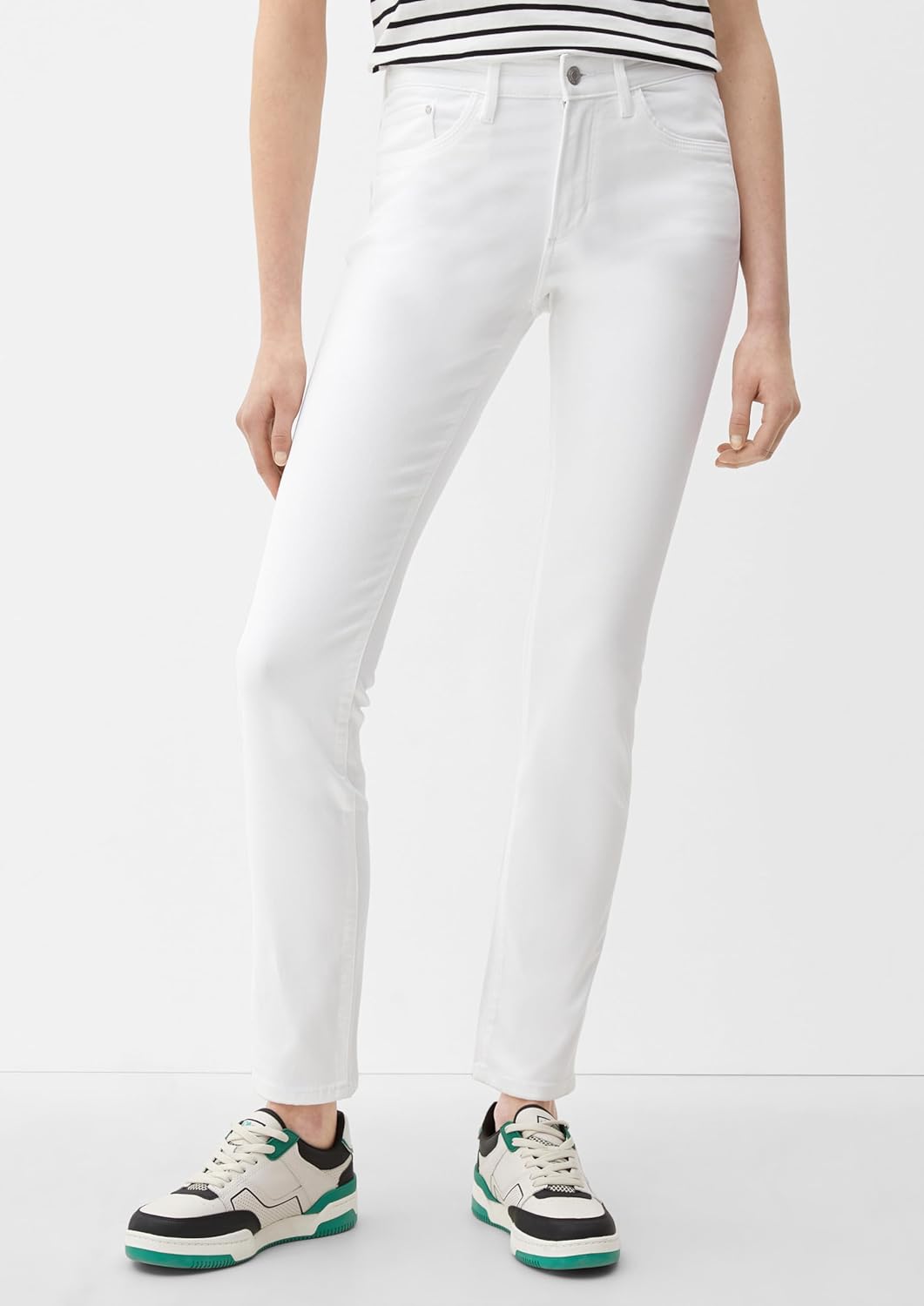 s.Oliver Damen Jeans, Betsy Slim Fit 32 Weiss, 32 Weiß