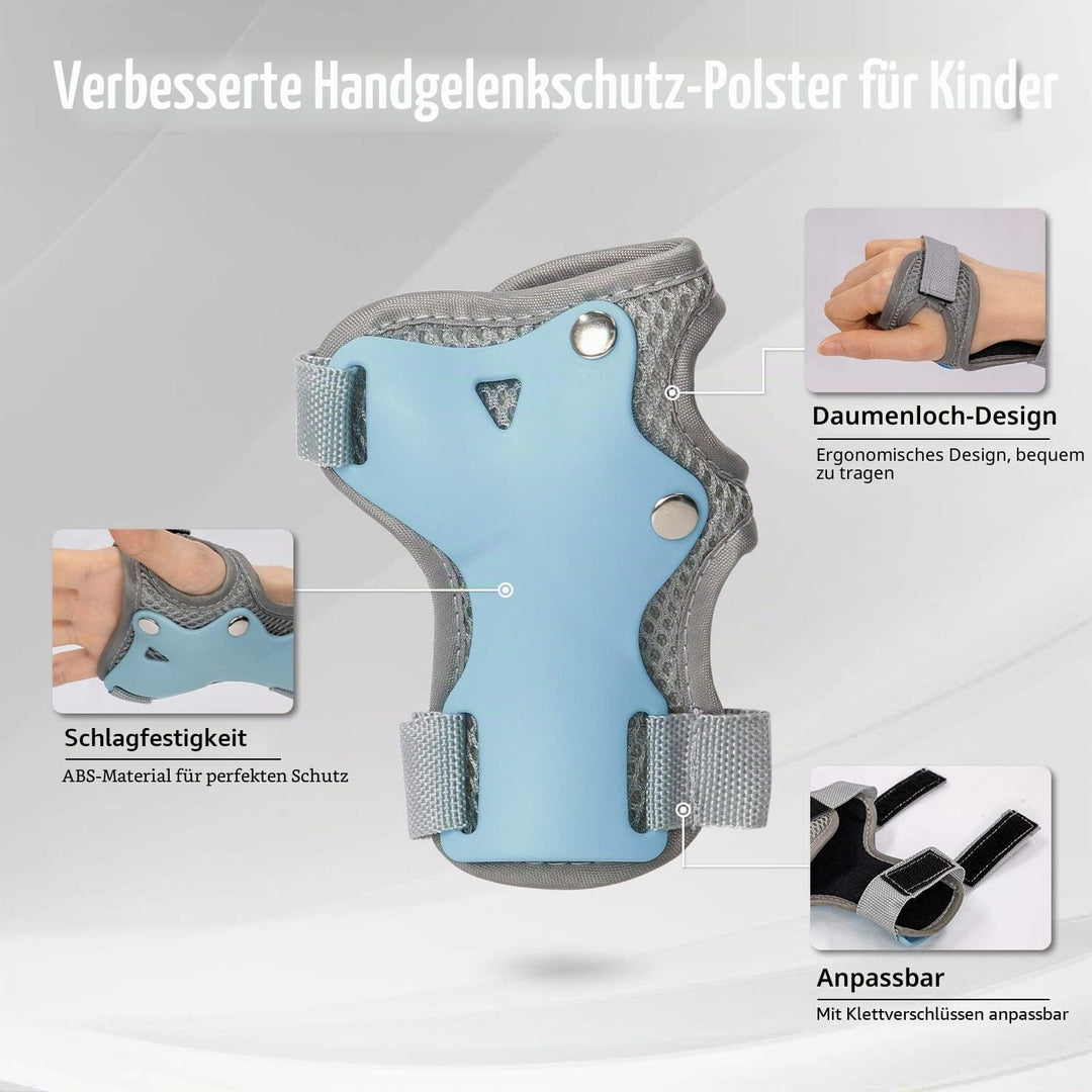 LANOVAGEAR Knieschoner Kinder Protektoren Knieschützer Set 2-8 Jahre Ellbogenschützer, Knieschützer