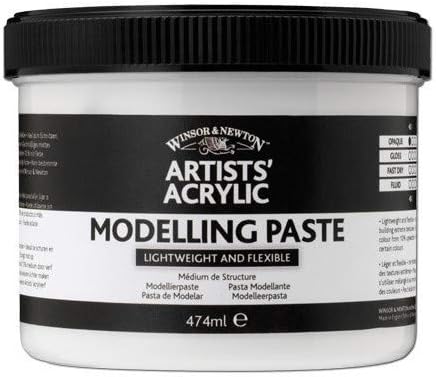 Winsor & Newton 3050917 Modellierpaste, Strukturmittel für Acrylfarben - 474ml Topf Modellierpaste -