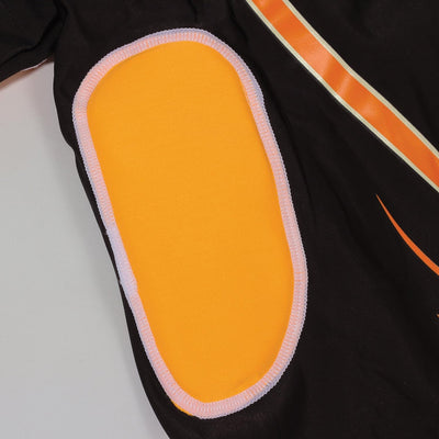 OPTIMUM Jungen Unisex Junior Inferno Schützende Schulterpolster, Schwarz, Mini, Black/Orange