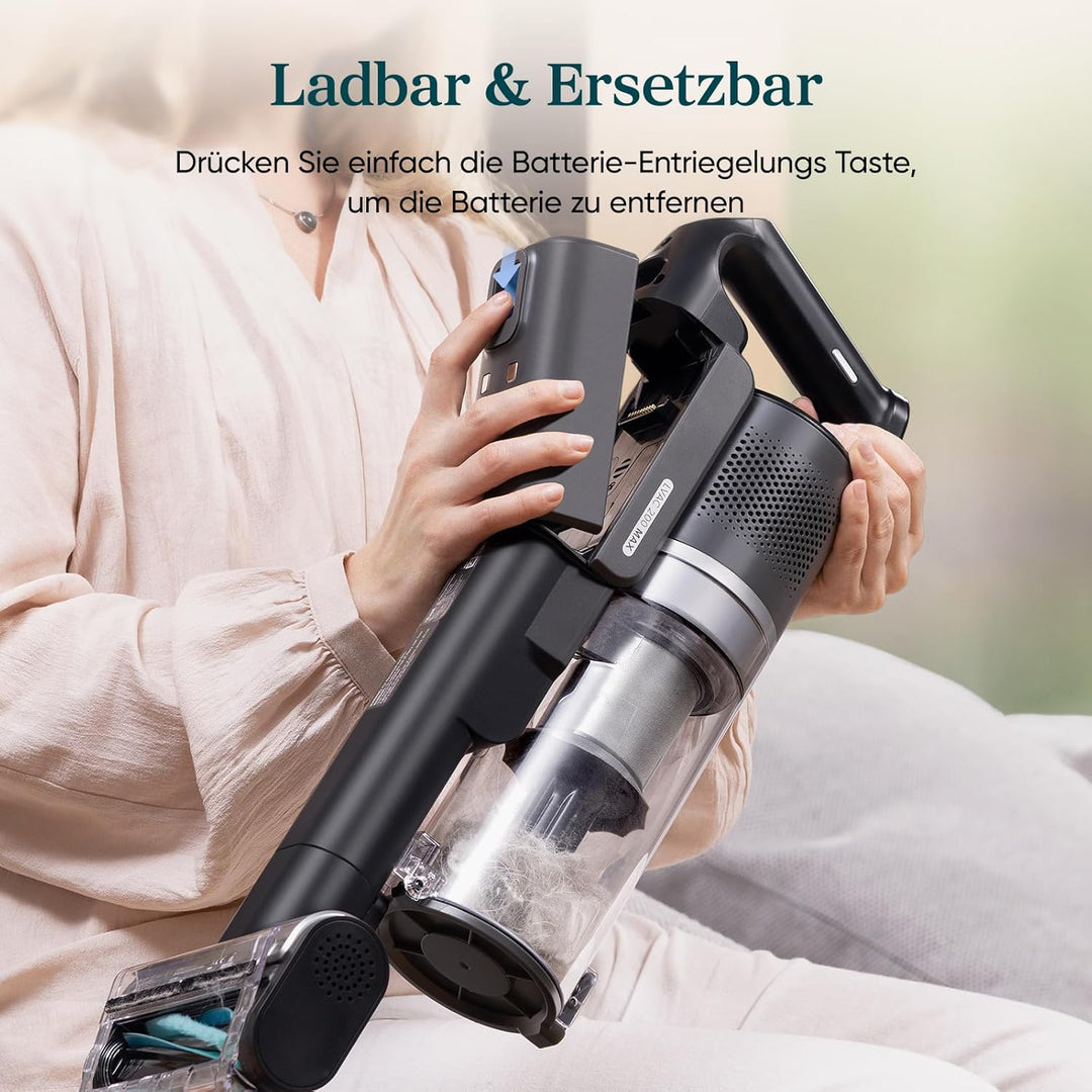 Levoit Originaler Ersatzbatterie für LVAC-200 MAX Akku Staubsauger, Laufzeit bis zu 70 Minuten, 6 *
